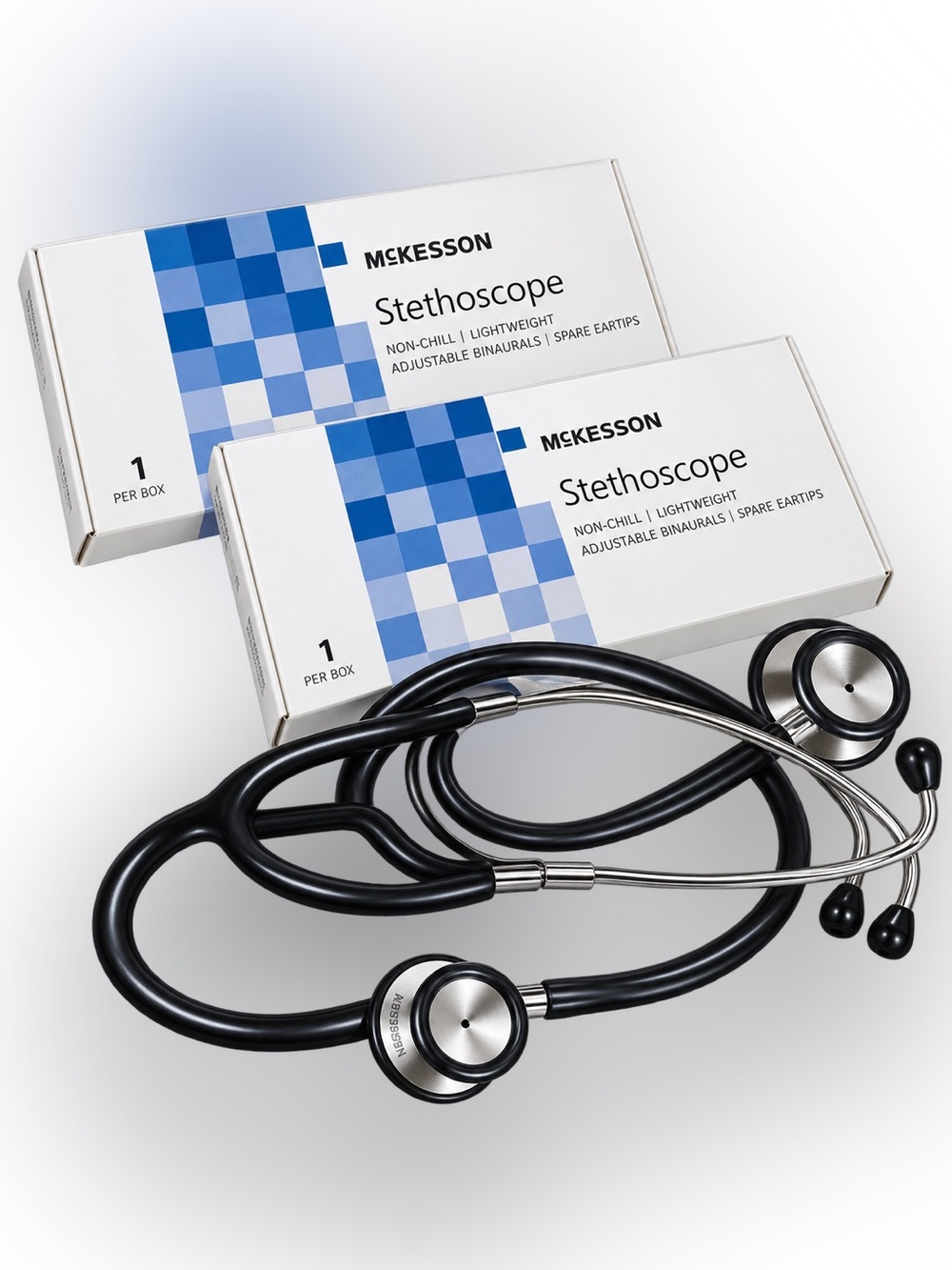 Black Stethoscope – Lightweight Dual-Head Diagnostic Stethoscope